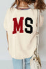 Beige MISSISSIPPI/ MS Reversible Printed Preppy Short Sleeve Top by Wild and Free Boutique