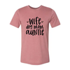 Wife, Dog Mom, Auntie T-Shirt by Furr Baby Gifts