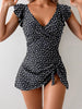Women's Floral Print One-Piece Swimsuit by FitiqueFit