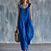 Women's Sleeveless Button-Down Tank Jumpsuit by FitiqueFit