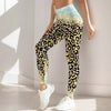 Rosed-print Leggings For Casual Wear In European And American Styles by My Store