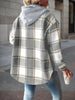 Women’s Plaid Hooded Jacket – Wool-Lined Long Sleeve by FitiqueFit