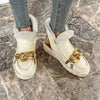Thickened Pure Wool Flat Snow Boots Non-slip Waterproof