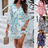 Floral Print Short Sleeves Dress by FitiqueFit