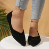 Women's Suede Pointed-Toe Flat Shoes by FitiqueFit