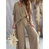 Women’s Lounge Set with Wide Leg Pant by FitiqueFit