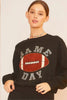 Black GAME DAY Football Graphic Pullover and Shorts Set by Wild and Free Boutique