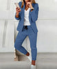 Lapel Blazer & Drawstring Trousers OL Suit – 12 Colors XS–3XL by FitiqueFit
