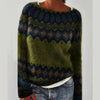 Women’s Fashionable Pullover Sweater Top | Cozy Everyday Knit by FitiqueFit