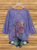 Women's Batwing-Sleeve Sweater – Hollowed-Out 3D Knitted Print Relaxed Fit by FitiqueFit