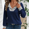 Women’s Color-Block V-Neck Pullover by FitiqueFit