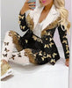 Women's Printed Coat & Trousers Two-Piece Set – 19 Prints, Casual Fashion Suit by FitiqueFit
