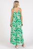 Printed V-Neck Maxi Cami Summer Dress with Pockets – Fluttering, Effortlessly Chic Maxi Dress with Ruched Detail and Convenient Pockets by Stevvex