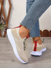 Women’s Non-Slip Round-Toe Casual Sneakers by FitiqueFit