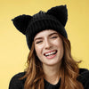 Women’s Thickened Acrylic Knitted Hat with Devil Ears | Cozy Beanie by FitiqueFit