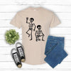 Subtle Skeletons Halloween T-Shirt - Funny Spooky Apparel by Dog Mom Hat