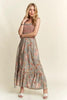 Smocked Printed Square Neck Tie Shoulder Cami Dress For Women – Trendy Smocked Cami Dress with Square Neckline, Tie Shoulders, and Playful Print for a Chic Summer Look by Stevvex