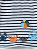 Children's Crab Striped Crew Neck T-Shirt by Simply Love