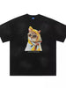 Men's Cat Graphic Round Neck T-Shirt by Simply Love