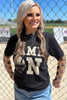 Brown Game Day Football Mesh Sheer Long Sleeve Top by Wild and Free Boutique