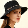 Wide-Brim Leather Patch Fisherman Hat – UV Sun Protection Outdoor Hat by FitiqueFit