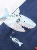 Children's Shark Graphic Crew Neck Short Sleeve T-Shirt by Simply Love