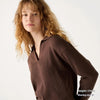 Women’s Ribbed Half-Open Collar Sweater by FitiqueFit