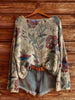Women’s Fall Wildflower Print Long Sleeve T-Shirt by FitiqueFit