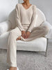 Ribbed Knit V-Neck Top and Pants Set by Wild and Free Boutique