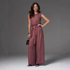 Sleeveless Cotton-Linen Wide-Leg Pants Set – 4 Colors, S–2XL by FitiqueFit
