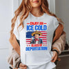Cold Like ICE Graphic Tee – Political Satire Shirt, Free Speech Design for Men & Women by Dog Mom Hat