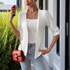 Minimalist Round-Neck Loose Shortsleeve Jacket by FitiqueFit