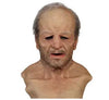 Halloween Granny Mask Latex Headgear Wig Mask by My Store