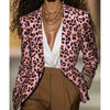 Women's Pink Leopard Blazer by FitiqueFit