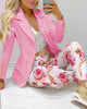 Women's Printed Coat & Trousers Two-Piece Set – 19 Prints, Casual Fashion Suit by FitiqueFit