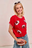 BiBi Gameday Sequin Football Embroidered Stitch Sweater by Wild and Free Boutique
