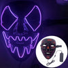 Halloween Pumpkin Head Scream Shining Mask by My Store