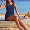 Women's Sleeveless Drawstring Hollow-Out Mini Dress by FitiqueFit