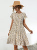 Floral Round Neck Short Sleeve Dress Elegant & Effortless Everyday Style Women Dress by Stevvex