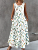 Women's Elegant Floral Print Two-Piece Set – Round Neck Top & Pants by FitiqueFit
