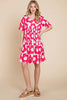 Summer Trendy Women Flower Print Ruched Dress - Trendy and Comfortable Dress for Effortless Style by Stevvex