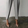 Women’s Solid Color 2-Piece Set – Long Sleeve Top & Pleated Pants Loungewear by FitiqueFit