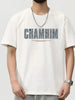 Men's Plus Size Letter Graphic Short Sleeve Casual T-Shirt by Simply Love