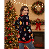 Loose Casual Women’s Christmas Tree Contrast-Color Jacquard Sweater by FitiqueFit