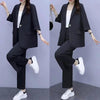 Long Sleeve Suit Jacket & Pants Two-Piece Set – 3 Colors, M–6XL by FitiqueFit