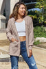 Women Full Size Teddy Hooded Jacket with Pockets Cozy Casual Jacket Comfortable Women Jacket by Stevvex