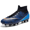 New Breathable Sports High-top Firm Ground Soccer Shoes by My Store