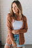 Jet Stream Mix Pattern Hollow Knit Open Front Cardigan
