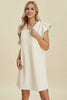 Double Take Full Size Ruffled V-Neck Cap Sleeve Dress – Ruffled V-Neck Dress, Cap Sleeve Dress, Elegant Ruffled Dress, Flattering V-Neck Dress, Stylish Full-Size Dress, Comfortable Ruffle Dress, Chic Cap Sleeve Dress by Stevvex