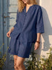 Women's V-Neck Top & High-Waist Wide-Leg Shorts Two-Piece Set by FitiqueFit